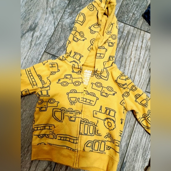 Two 9M Outfits- Construction Hoodie/Forest Green set. MOST ITEMS NWOT! - Picture 10 of 13